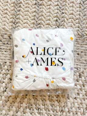 Alice + Ames Short Sleeve Pinnie Dress in Multi Painted Dot